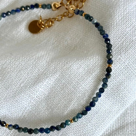 Náramek LAPIS z broušeného lapis lazuli