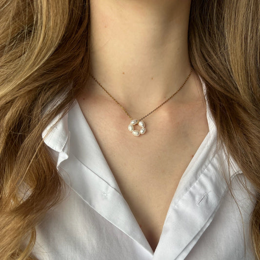 Řetízek DOKOLA s říčními perlami